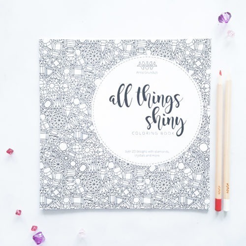 all things shiny coloring book for adults Anna Grunduls