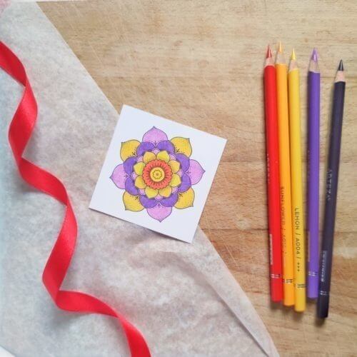 Arteza Expert Professional Colored Pencils Color Palette Sample Yellow Lilac Violet