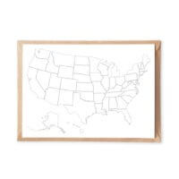 USA coloring map postcard to color in educational map adult coloring postcarossing