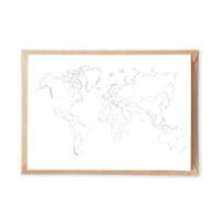 world map coloring postcard to diy travel map coloring page