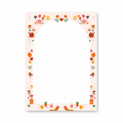 Cozy Fall Notepad 100 Pages