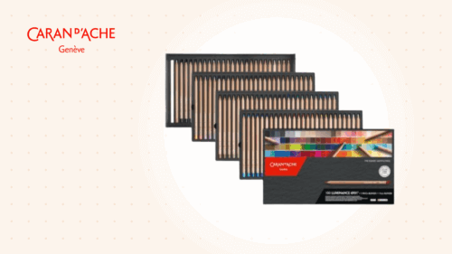 Art Supplies Caran dAche Pencils Recommended for Coloring Books by Illustrator Anna Grunduls