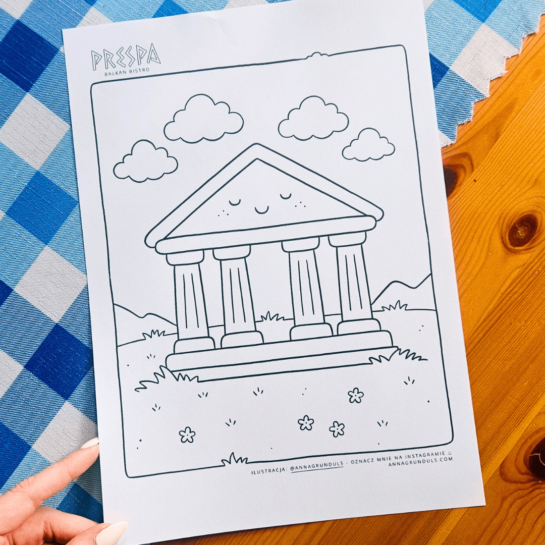 Custom Coloring Pages for Restaurants – A Fun Collaboration with Prespa Balkan Bistro
